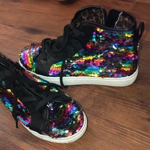 Sequin hi-tops Steve Madden